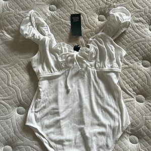 NWT wild fable white body suit